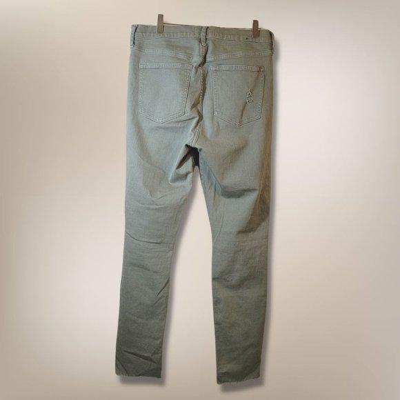 GAP WOMEN'S OLIVE GREEN  COTTON JEAN HIGH RISE SIZE 30 REGULAR - Picture 13 of 15